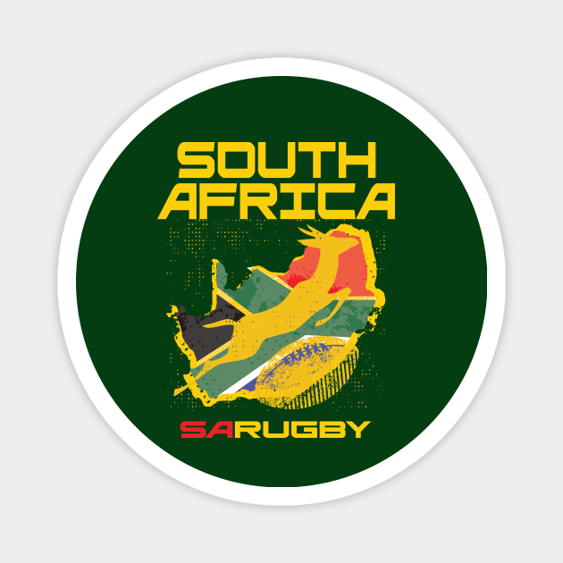 South Africa Rugby Memorabilia Magnet by CGD